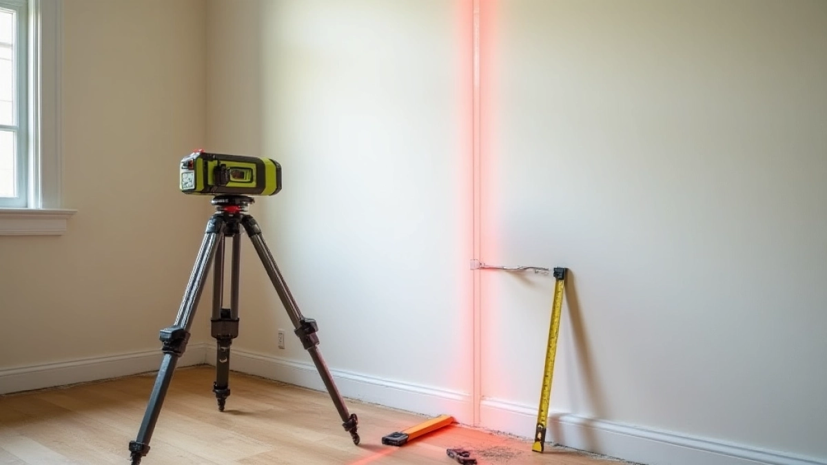 Jak ustawić laser prostopadłe do ściany